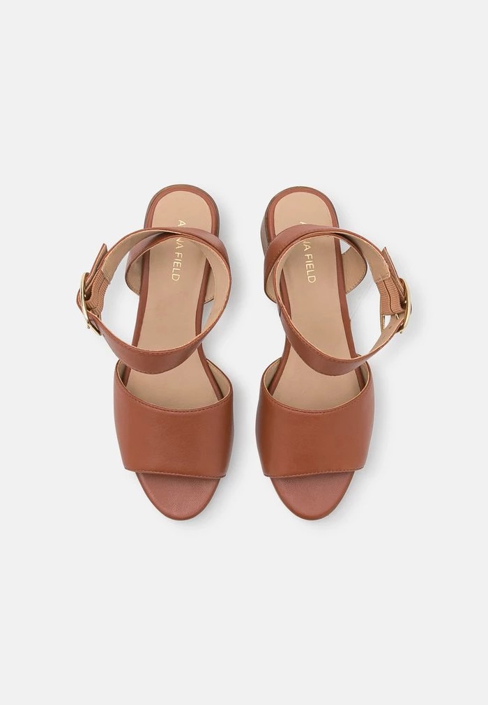 Sandale ANNA FIELD Anna Field Cuir Marron Femme | LOS-0401562